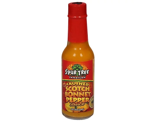 Crushed Scotch Bonnet Pepper Sauce 5 oz Spur Tree Jamaican image 0