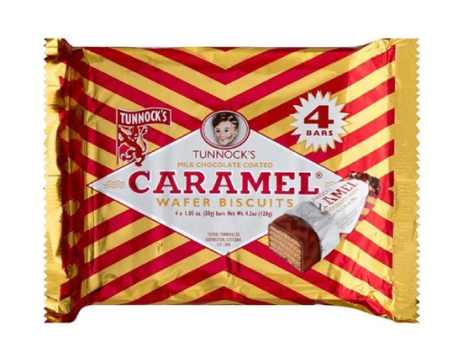 Caramel Wafer Bars – Milk Chocolate, 44/case Tunnock's image 0