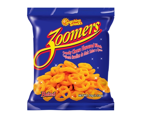 Zoomers - Crunchy Cheese Flavored Wheels 32g Sunshine Snacks image 0
