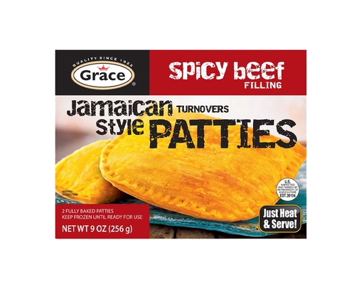 Spicy Beef Patty 9 oz, 2 ct Grace image 0