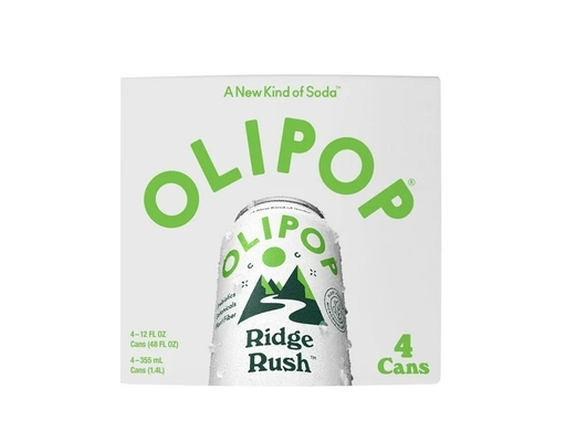 Prebiotic Soda Ridge Rush 12 fl oz, 4 pack Olipop image 0