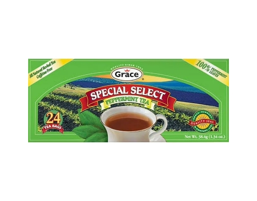 Peppermint Tea 1.09 oz, 24 pack Grace image 0