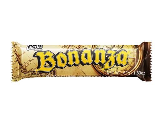 Bonanza - Almond Chocolate Bar 52g, 12 pack Charles image 0