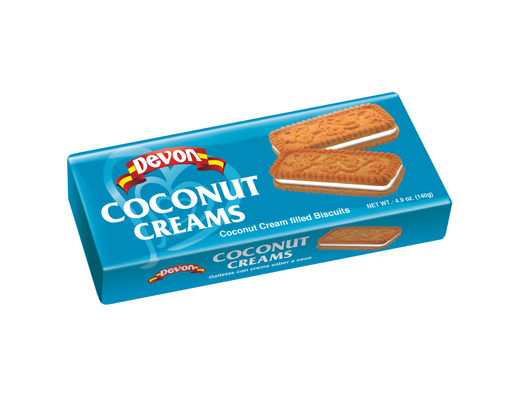 Coconut Cream Biscuits 4.9 oz, 12 pack Devon image 0