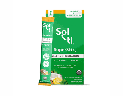 SuperStix Greens + Hydration Chlorophyll Lemon 20 oz Sol-ti image 0