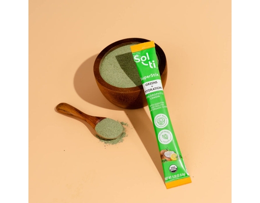 SuperStix Greens + Hydration Chlorophyll Lemon 20 oz Sol-ti image 2