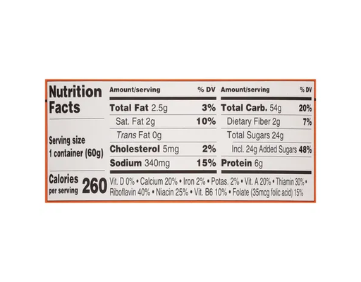 Instant Cornmeal Porridge 2.1 oz, 6 pack Grace image 3