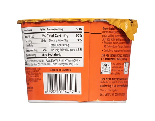 Instant Cornmeal Porridge 2.1 oz, 6 pack Grace image 1