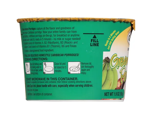 Instant Green Banana Porridge 2.1 oz, 6 pack Grace image 2