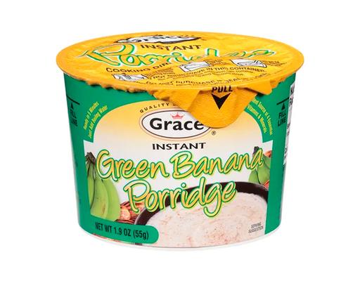 Instant Green Banana Porridge 2.1 oz, 6 pack Grace