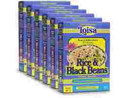 Rice and Black Beans 7 oz, 6 pack Loisa