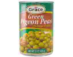 Green Pigeon Peas 15oz, 6 pack Grace