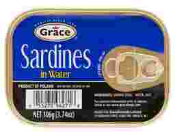 Sardines In Water 106g, 12 pack Grace