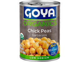 Organic Chick Peas 15.5 oz, 6 pack Goya