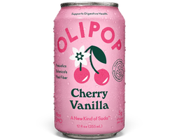 Prebiotic Soda Cherry Vanilla 12 fl oz, 12 pack Olipop