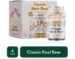 Prebiotic Soda Classic Root Beer 12 fl oz, 4 pack Olipop