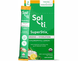SuperStix Greens + Hydration Chlorophyll Lemon 20 oz Sol-ti
