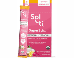 SuperStix Digestion + Hydration Dragon Fruit Lemon 16 oz Sol-ti