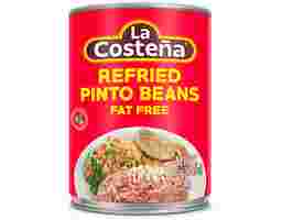 Refried Pinto Beans Fat Free 580g, 6 pack La Costeña