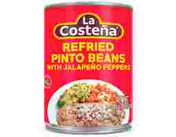 Refried Pinto Beans with Jalapeño 440g, 6 pack La Costeña