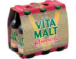 Ginseng with Aloe Vera and Royal Jelly 330ml, 6 pack Vita Malt
