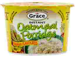 Instant Oatmeal Porridge Banana Flavored 2.1 oz, 6 pack Grace