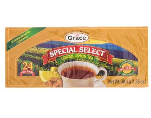 Ginger Lemon Tea 1.09 oz, 24 pack Grace