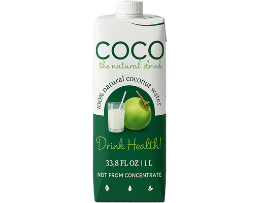 100% Natural Coconut Water 33.8 fl oz, 12/case Coco