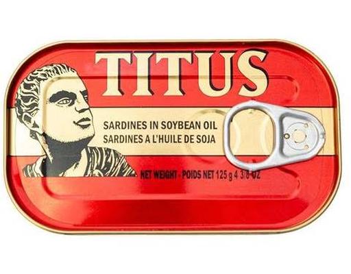 Sardines in Soybean Oil, 12 ct Titus