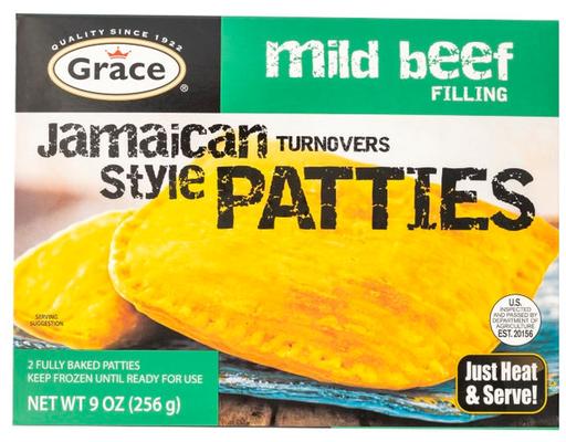 Mild Beef Patty 9 oz, 2 ct Grace