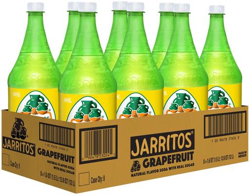 Grapefruit Soda 1.5L, 8/case Jarritos