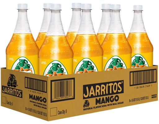 Mango Soda 1.5L, 8/case Jarritos