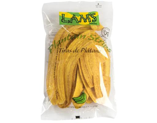 Salted Plantain Strips 2.5 oz, 12 pack LAM’S