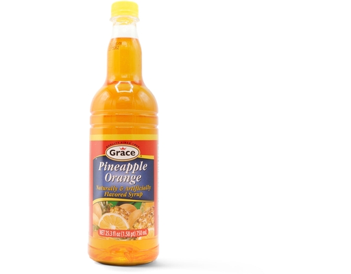 Pineapple Orange Syrup 25.5 oz Grace