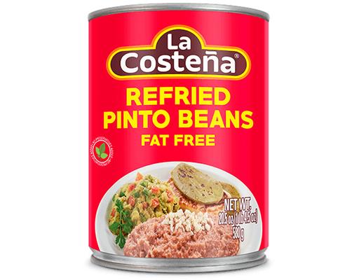 Refried Pinto Beans Fat Free 580g La Costeña