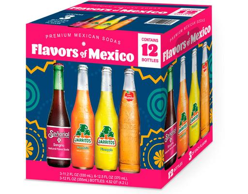 Flavors of Mexico Glass Variety 12 pack Sidral Mundet