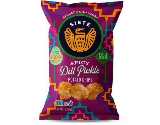 Kettle Cooked Potato Chips, Spicy Dill Pickle Siete