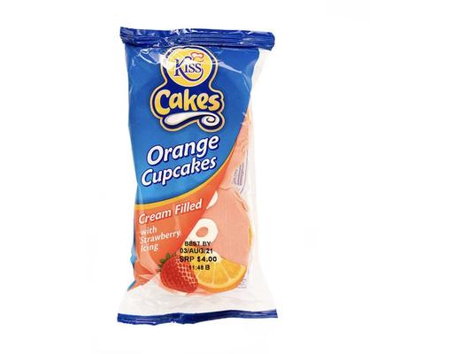 Strawberry Iced Double Cupcakes 60 g Kiss Cakes