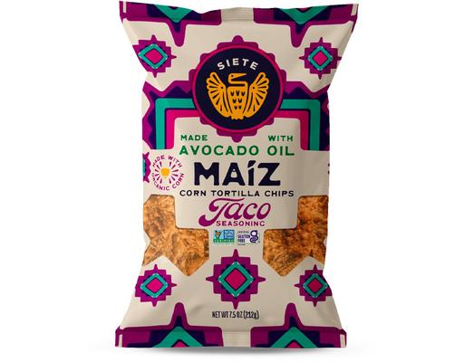 Maíz Corn Tortilla Chips, Taco Seasoning Siete