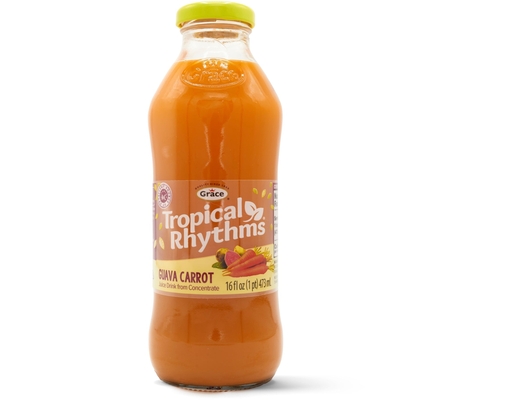 Tropical Rhythms Guava Carrot Drink 16 fl oz, 12 pack Grace