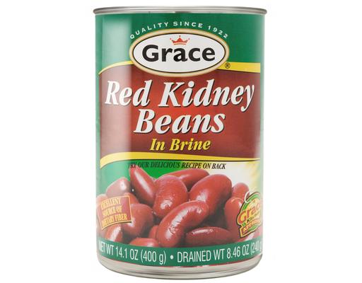 Kidney Beans Dark Red 14.1 oz, 6 pack Grace