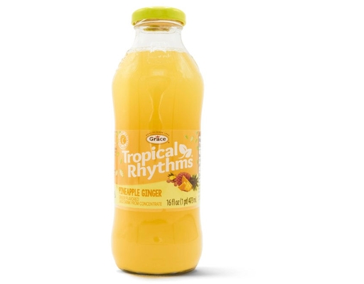 Tropical Rhythms Pineapple Ginger Drink 16 fl oz, 12 pack Grace