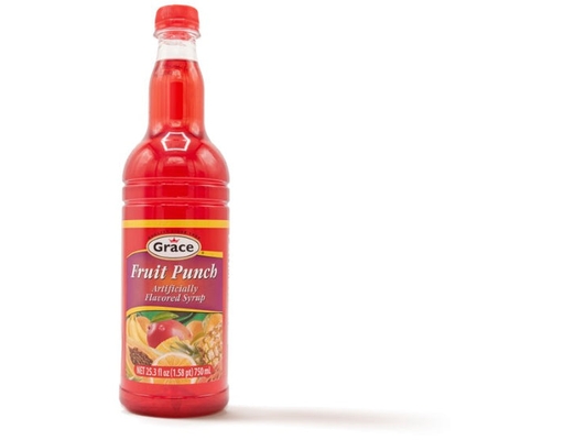 Fruit Punch Syrup 25.5 oz Grace