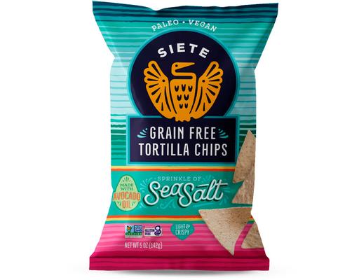 Grain Free Tortilla Chips, Sea Salt Siete