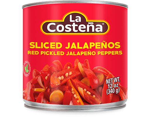 Sliced Red Jalapeno Pepper La Costeña