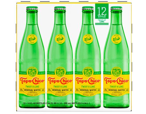 Mineral Water Twist of Lime, 12 pack Topo Chico