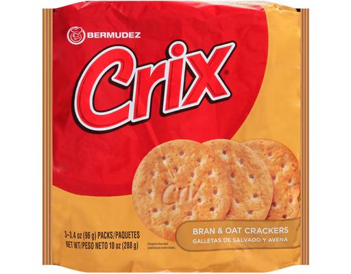 Crix Bran & Oat Crackers 10.16g, 4 pack Bermudez