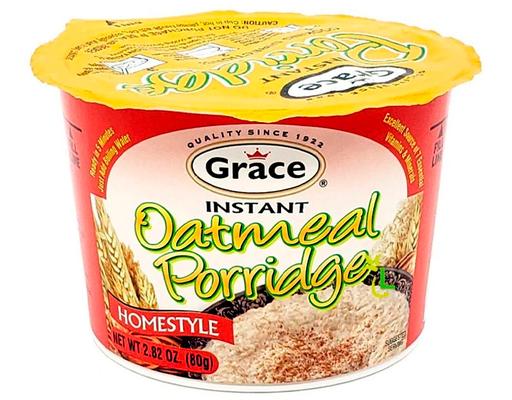 Instant Oatmeal Porridge 2.1 oz, 6 pack Grace