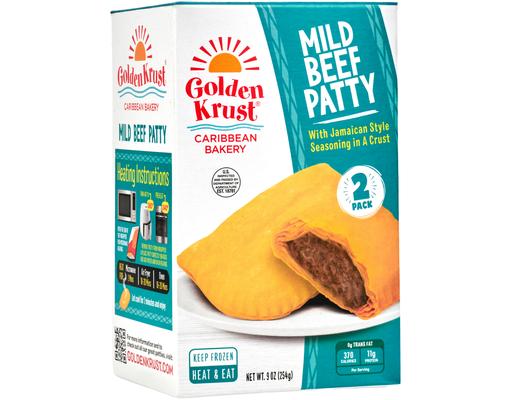 Jamaican Style Mild Beef Patty, 2ct Golden Krust
