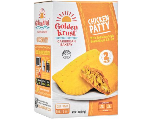 Jamaican Style Chicken Beef Patty, 2ct Golden Krust
